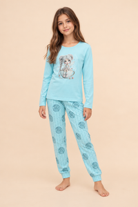 Pijama fete din bumbac „Jolly Dreams”
