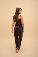 Пижама Модал Потник с Дълго Долнище (Бордо) Иватекс 2