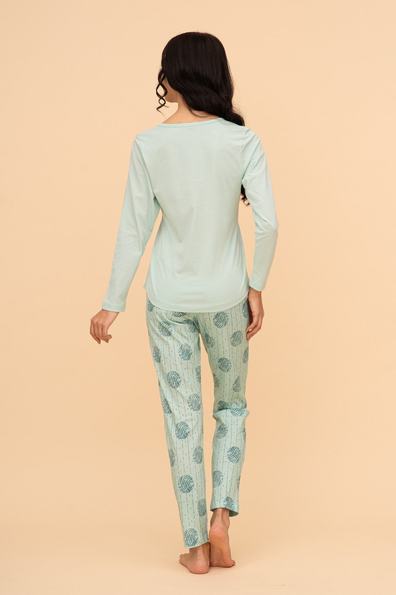 Pijama damă bumbac cu mânecă lungă „Gorgeous"