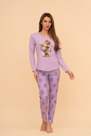 Pijama damă bumbac cu mânecă lungă „Gorgeous"