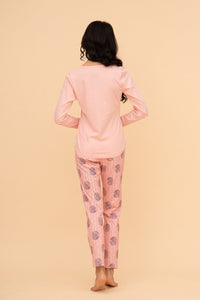 Pijama damă bumbac cu mânecă lungă „Gorgeous"