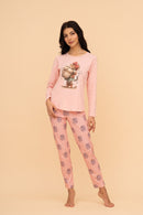 Pijama damă bumbac cu mânecă lungă „Gorgeous"