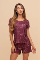 Pijama damă cu mânecă lungă „Midnight Star"