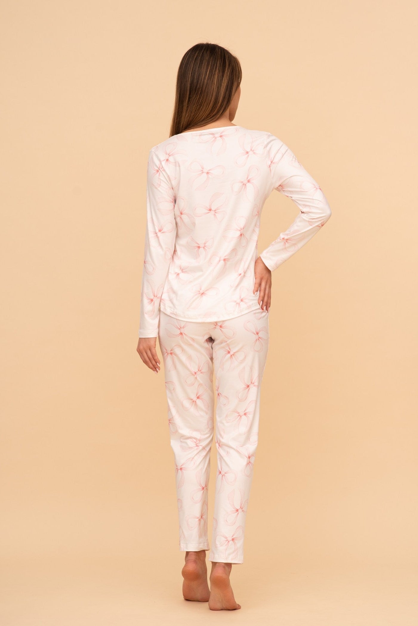 Pijama damă cu mânecă lungă „Rose Whisper"