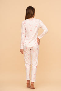 Pijama damă cu mânecă lungă „Rose Whisper"