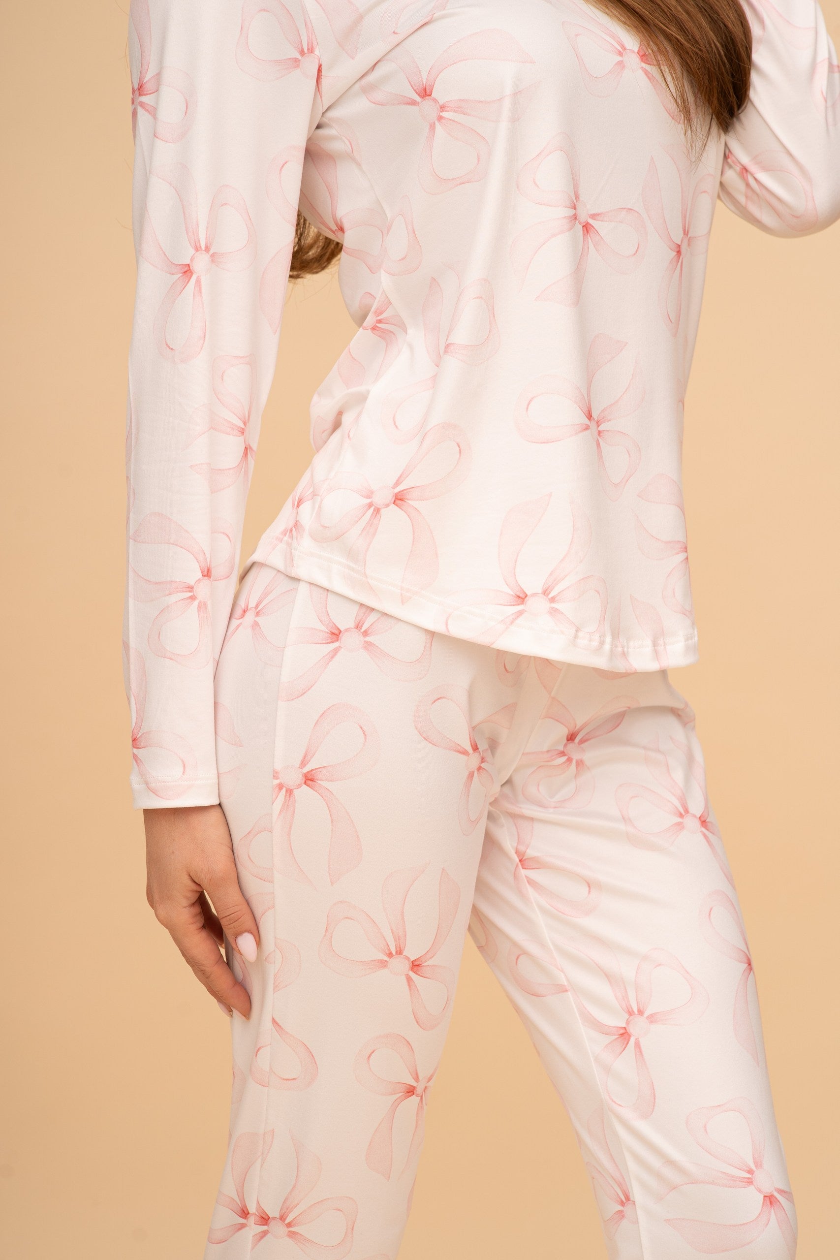 Pijama damă cu mânecă lungă „Rose Whisper"