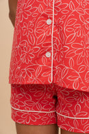 Set pijama damă bumbac cu mânecă lungă „Ink Mist"