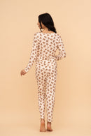 Pijama damă cu mânecă lungă „Teddy Dream"