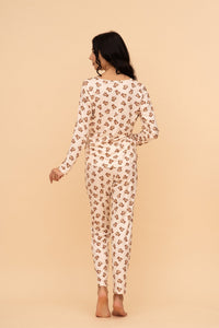 Pijama damă cu mânecă lungă „Teddy Dream"