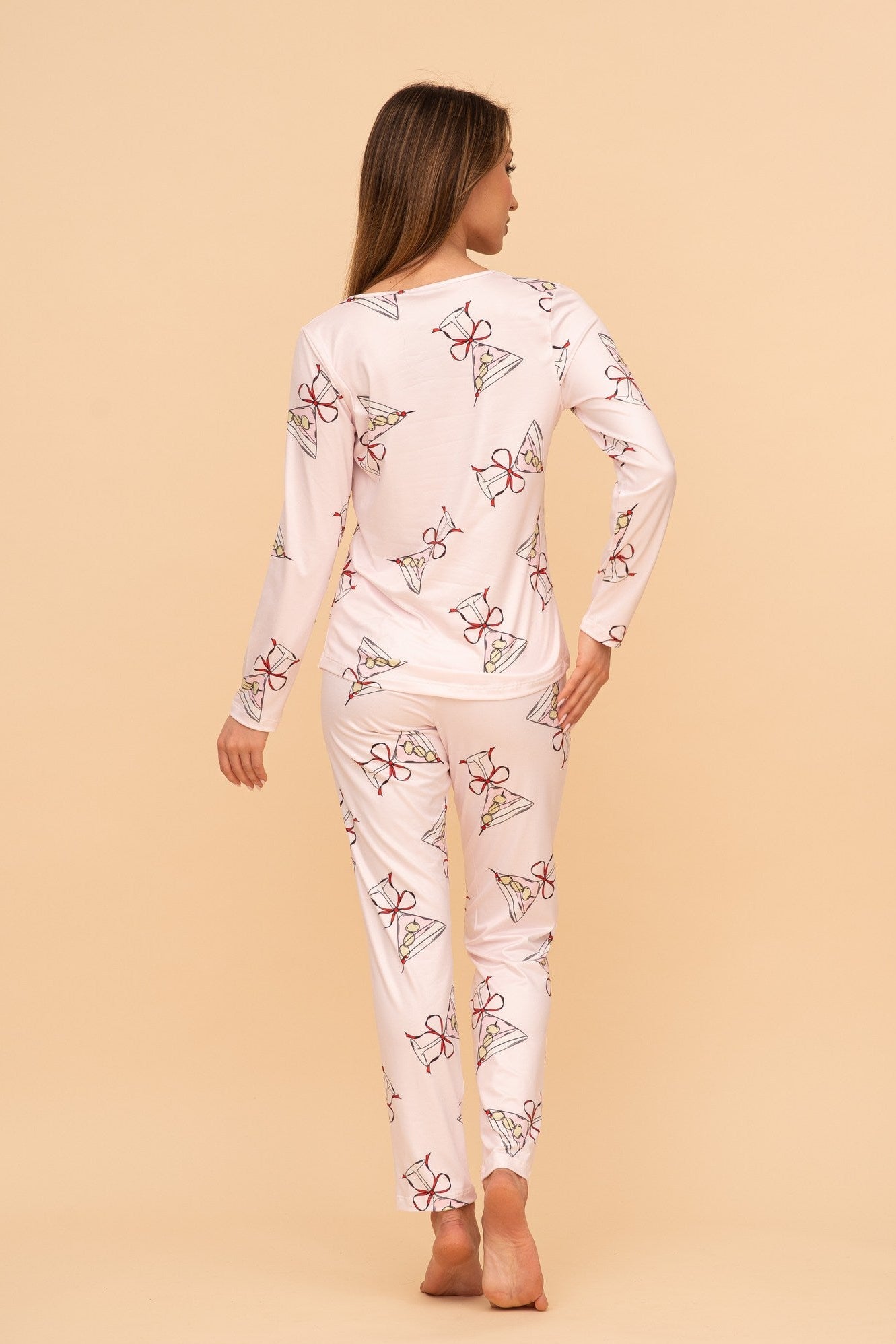 Pijama damă cu mânecă lungă „Cocktail Mood"
