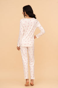 Pijama damă cu mânecă lungă „Rosé Pop”