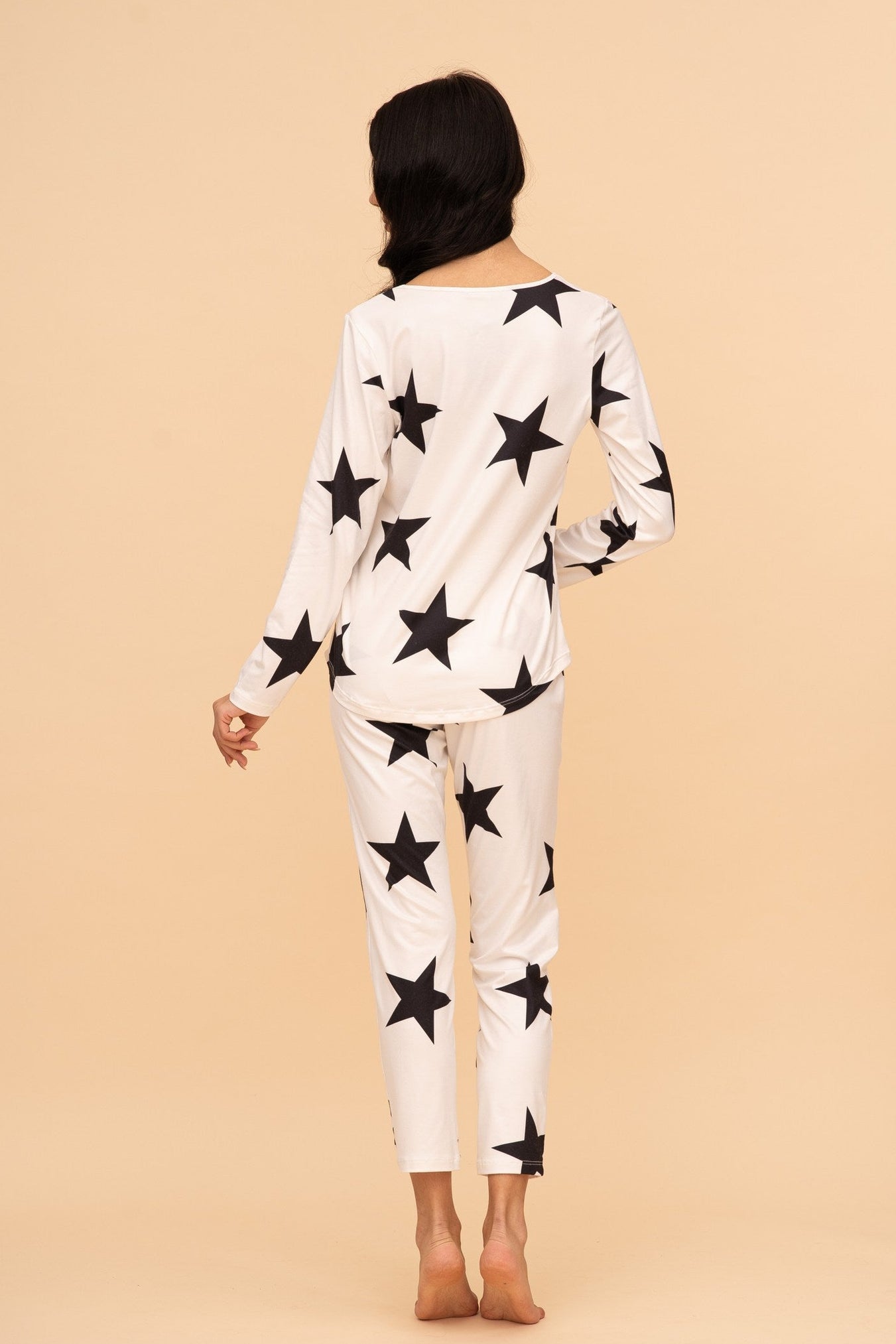 Pijama damă cu mânecă lungă „Midnight Star"