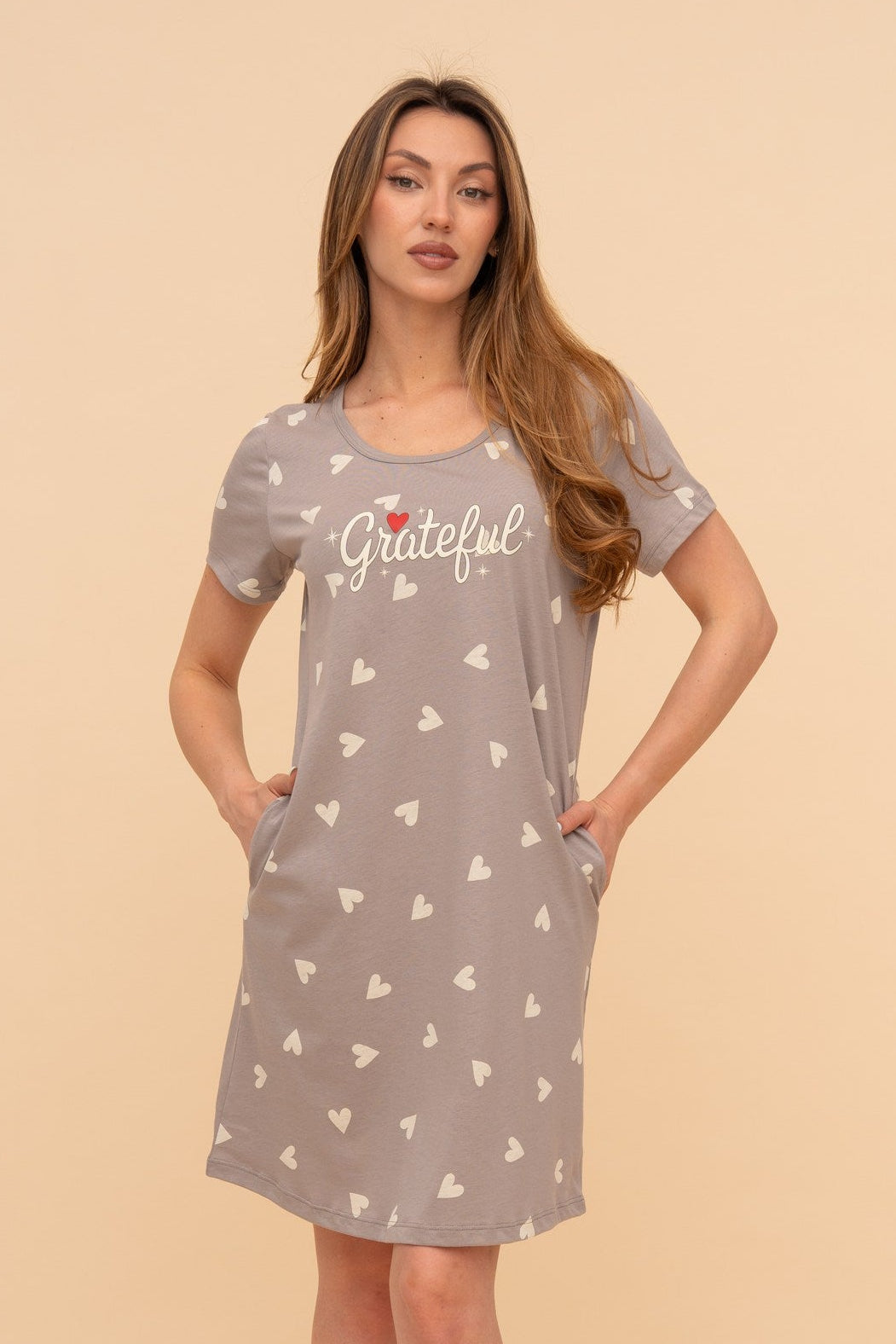 Pijama damă bumbac cu mânecă scurtă „Purse Puppy"