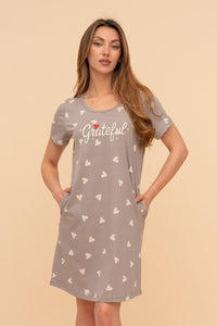 Pijama damă bumbac cu mânecă scurtă „Purse Puppy"