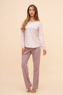 Pijama damă bumbac și modal cu mânecă scurtă „Little Miss Perfect”