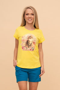 Pijama damă bumbac cu mânecă scurtă „Sweet Dreams"