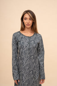 Pijama damă bumbac cu mânecă lungă „Paisley” 