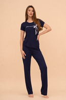 Pijama damă bumbac și modal cu mânecă scurtă „Little Miss Perfect”