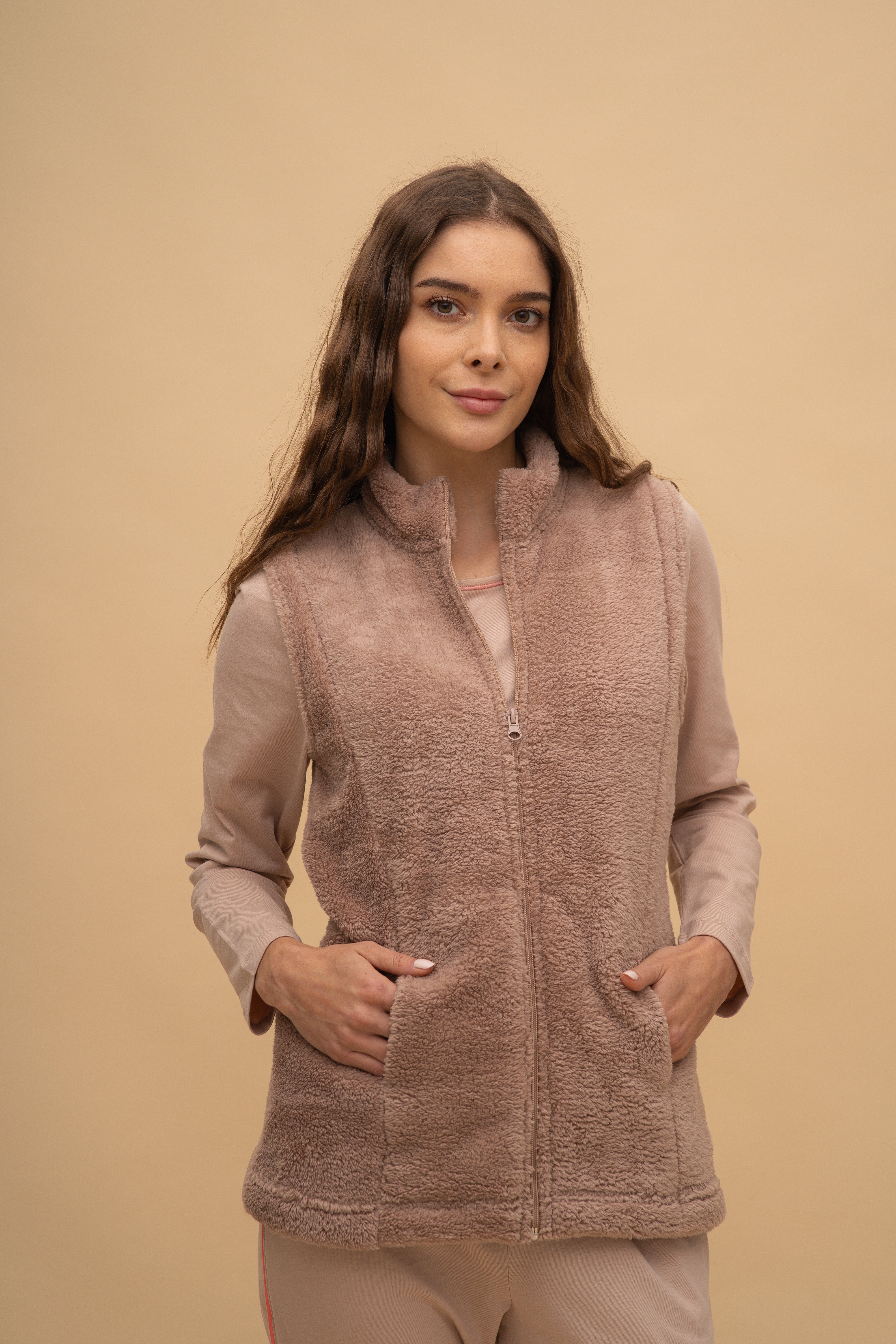 Vestă „Cozy” (Cappuccino)