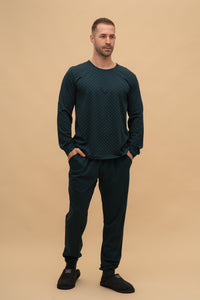 Pijama bărbați bumbac „Dot top” 