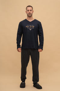 Pijama bărbați bumbac interlock „Excellence” 