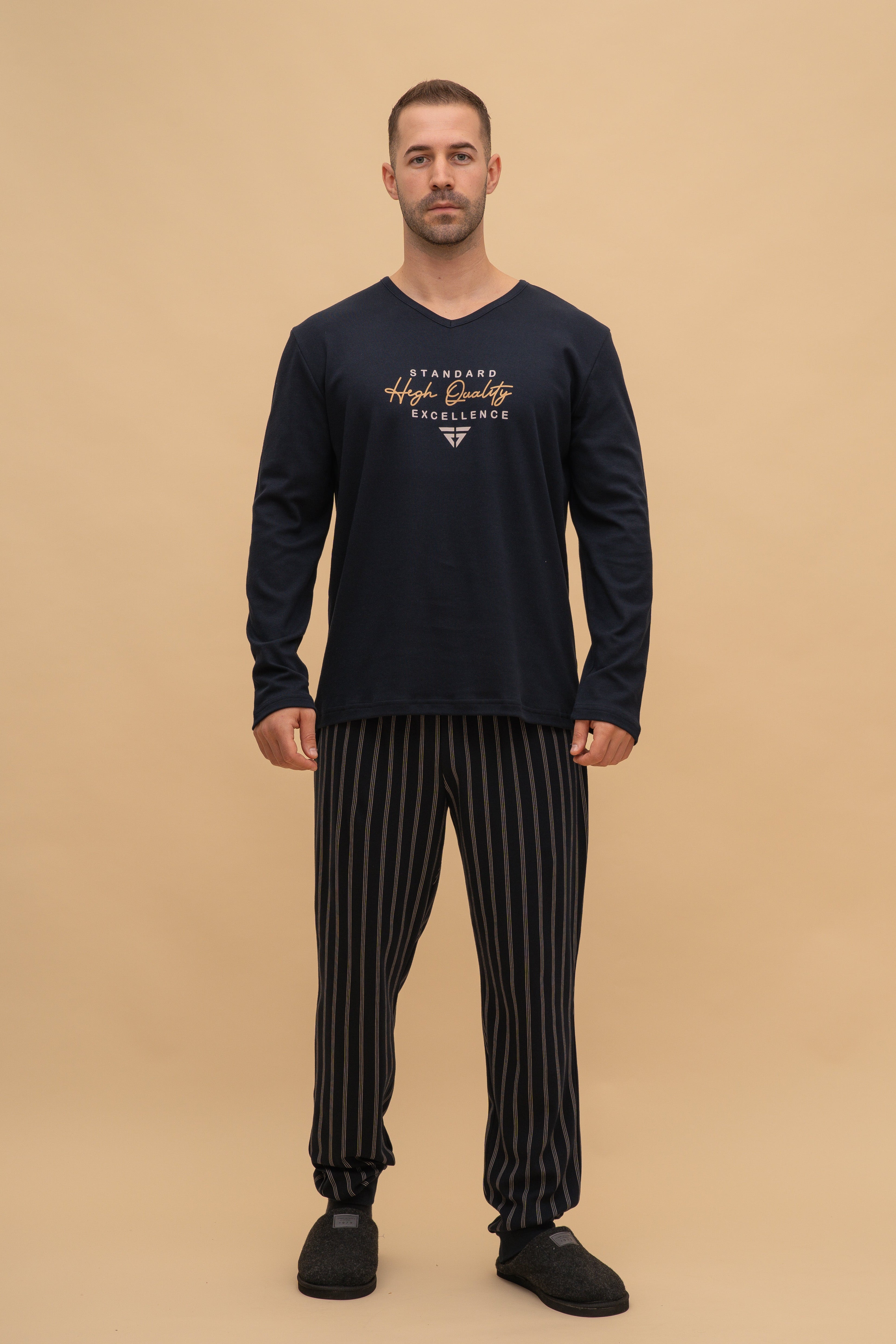 Pijama bărbați bumbac interlock „Excellence” 