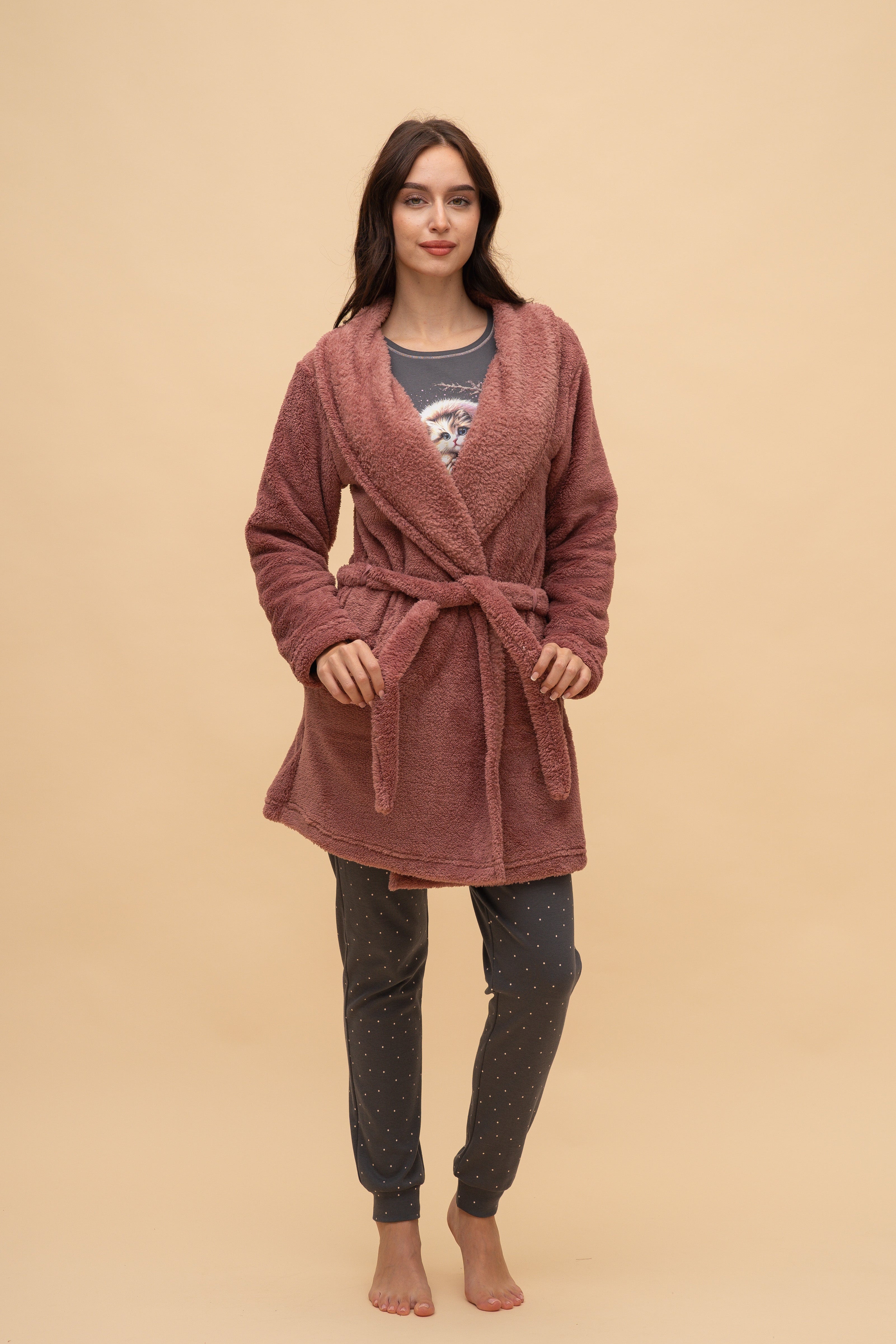 Halat „Cozy” (Roz închis)